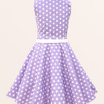 Kids Holly Polka Dot Dress - Purple
