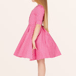 Kids Sabrina Polka Dot Dress - Pink