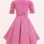 Kids Sabrina Polka Dot Dress - Pink