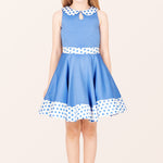 Kids Zoey Polka Dot Dress - Blue
