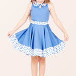 Kids Zoey Polka Dot Dress - Blue