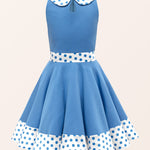 Kids Zoey Polka Dot Dress - Blue