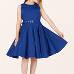 Kids Audrey Clarity Dress - Royal Blue