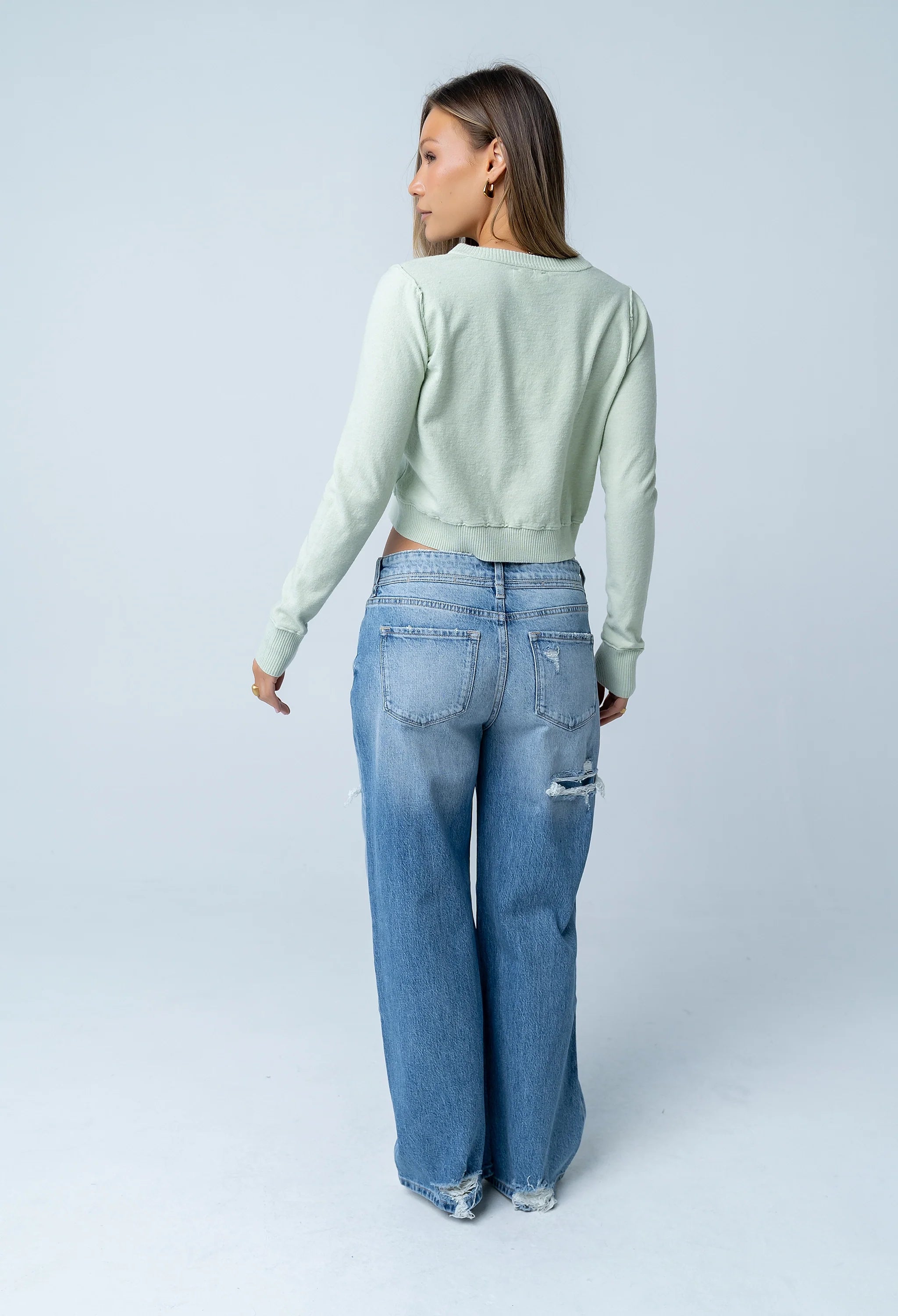Christy Knit Sweater in Mint