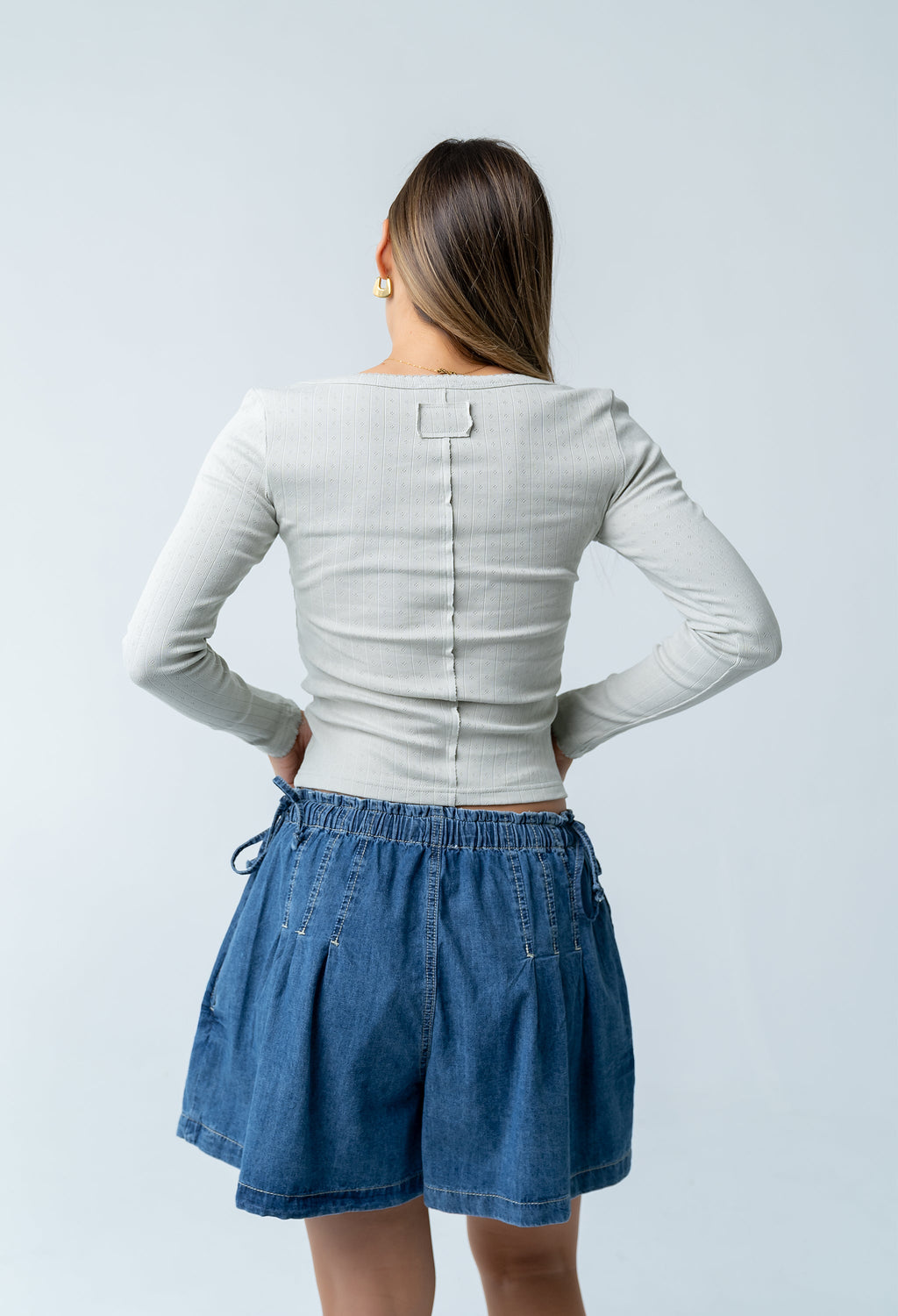 Pura Knit Top in Green